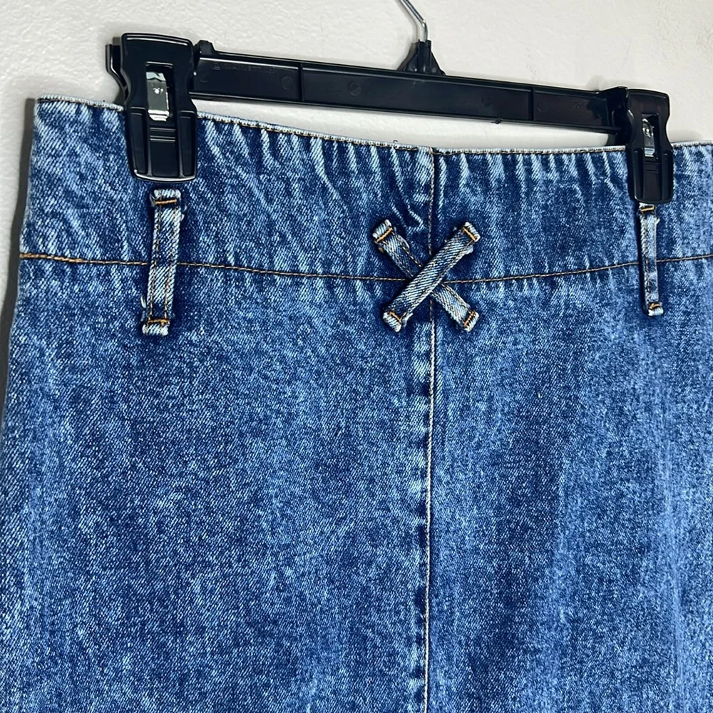 Vintage FRAGILE High Waist Denim Skirt size 7